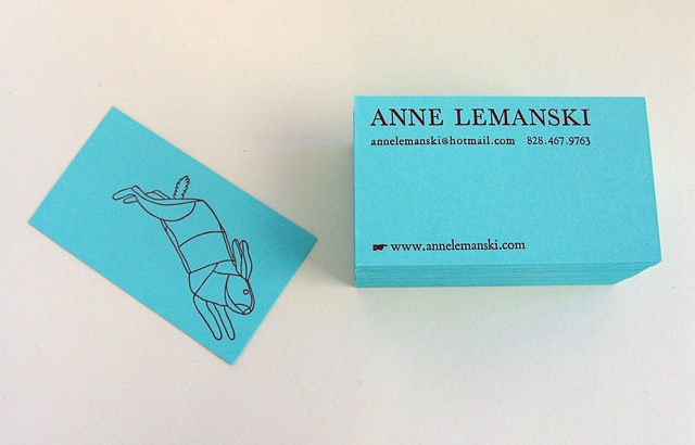 custom letterpress business card handmade recycled eco anne lemanski by huldra press marianne dages