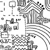 doodle print in repeat