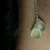 prehnite earrings