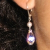 pearl & crystal earrings