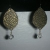 bronze leaves w/ crystals