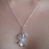 crystal quartz cluster necklace