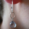 grey quartz earrings