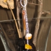 horn & agate drops