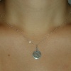 coiled leaf cutout necklace
