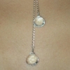 crystal quartz two drop necklace