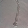 pearl & crystal three strand bracelet