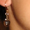 smoky quartz earrings