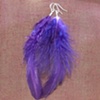 purple feathers