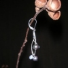 pewter & light blue pearls