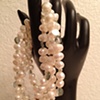 pearls & moss aquamarine & champagne quartz & tourmaline