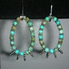 turquoise hoops