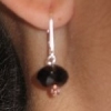 smoky quartz w/ crystal earrings
