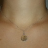 cutout flower necklace