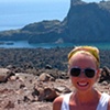 Volcano on Santorini Island, Greece