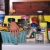wasabi peas barbie hand, from the series _wake me with a tallboy_