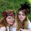 Flower Crown and Asymmetrical Rose Crown