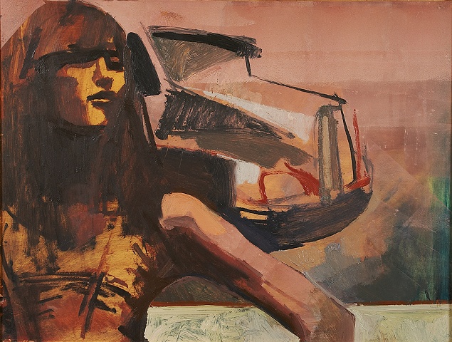 Girl and Truck Painting