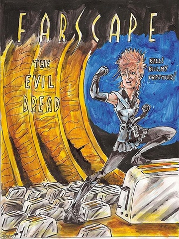 Comic cover sample:  Evil Bread 