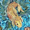 Pale White Koi Fish