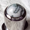 Green tree agate labret