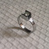 1/4k VS diamond in machined 6al4veli Titanium band