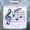 MUSIC...Fused Dichroic Glass Pendant