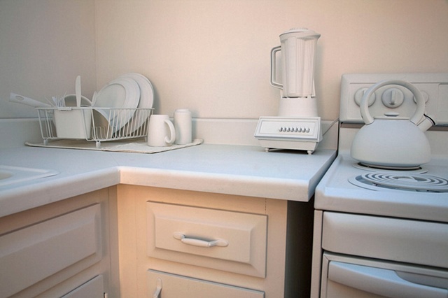 Detail of counter top.