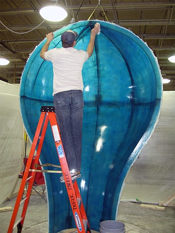 Prepping the mold for Casting
