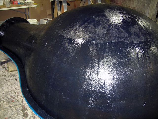 First layer of Fiberglass