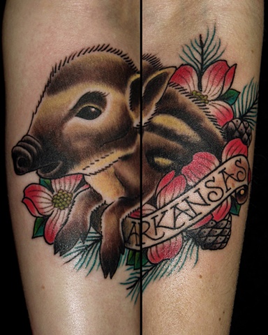 Arkansas Razorback Tattoos