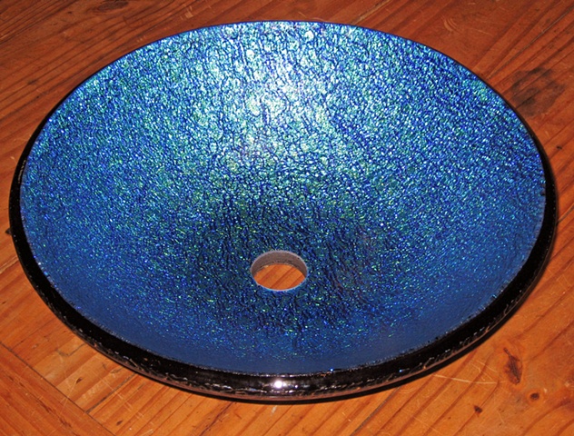Turquoise Vessel Sink Basin