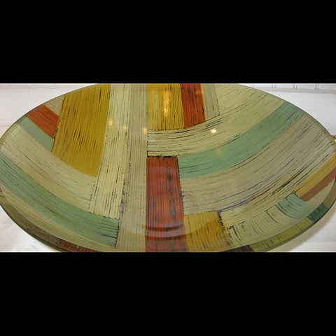 Kiln Formed Bowl, Baptismal Bowl, Fused Glass Bowl, Glass Vessel Sink, Glass Sink, Glass Bowl