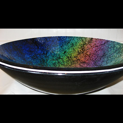 Dichroic Sink, Large Dichroic Bowl, Vessel Sink