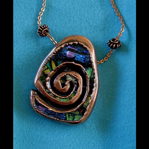 Electroformed Spiral Pendant