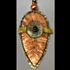 Mixed Metals Pendant with Garnet