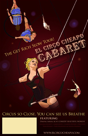 El Circo Cheapo Cabaret Poster