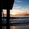 Under Pier Sunset