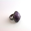 Chunky Faceted Amethyst Ring