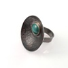 Copper Hammered Bowl Ring
