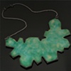 Emerald Green Geometric Chest Plate Necklace