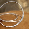 Forged Sterling Bangle