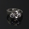 Two Diamond Engagement Ring 