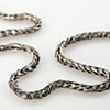 Double Loop in Loop Chain Necklace - With Patina