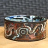 Champleve Enameled Copper Bracelet