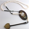 Pearl Necklace with Citrine