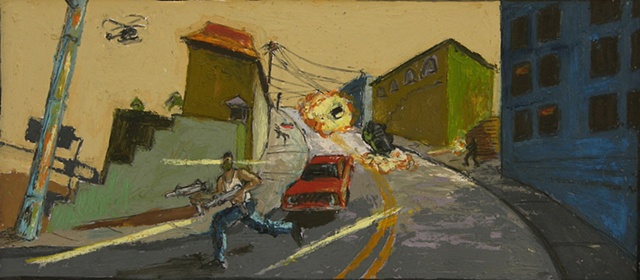 Las Colinas Corner (color study)