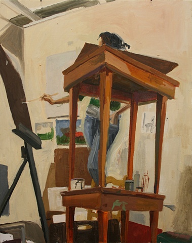 Hannah Painting with Towers