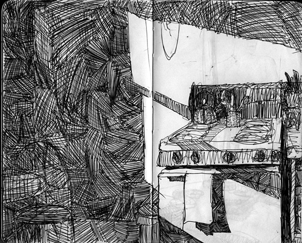 Kitchen, Artist in Residence Apartment, GCAC