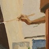 Hannah Painting with Towers